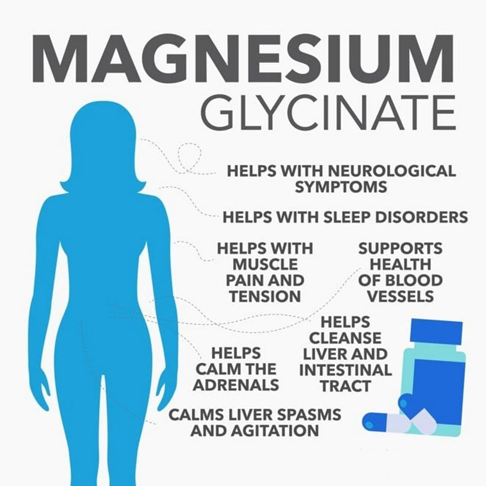 Magnesium Glycinate 3-In-1 Complex - Bisglycinate, Citrate & Malate Vegan Capsules, Added Zinc to Maximise Absorption 380Mg Elemental 100% NRV, UK Made (60)