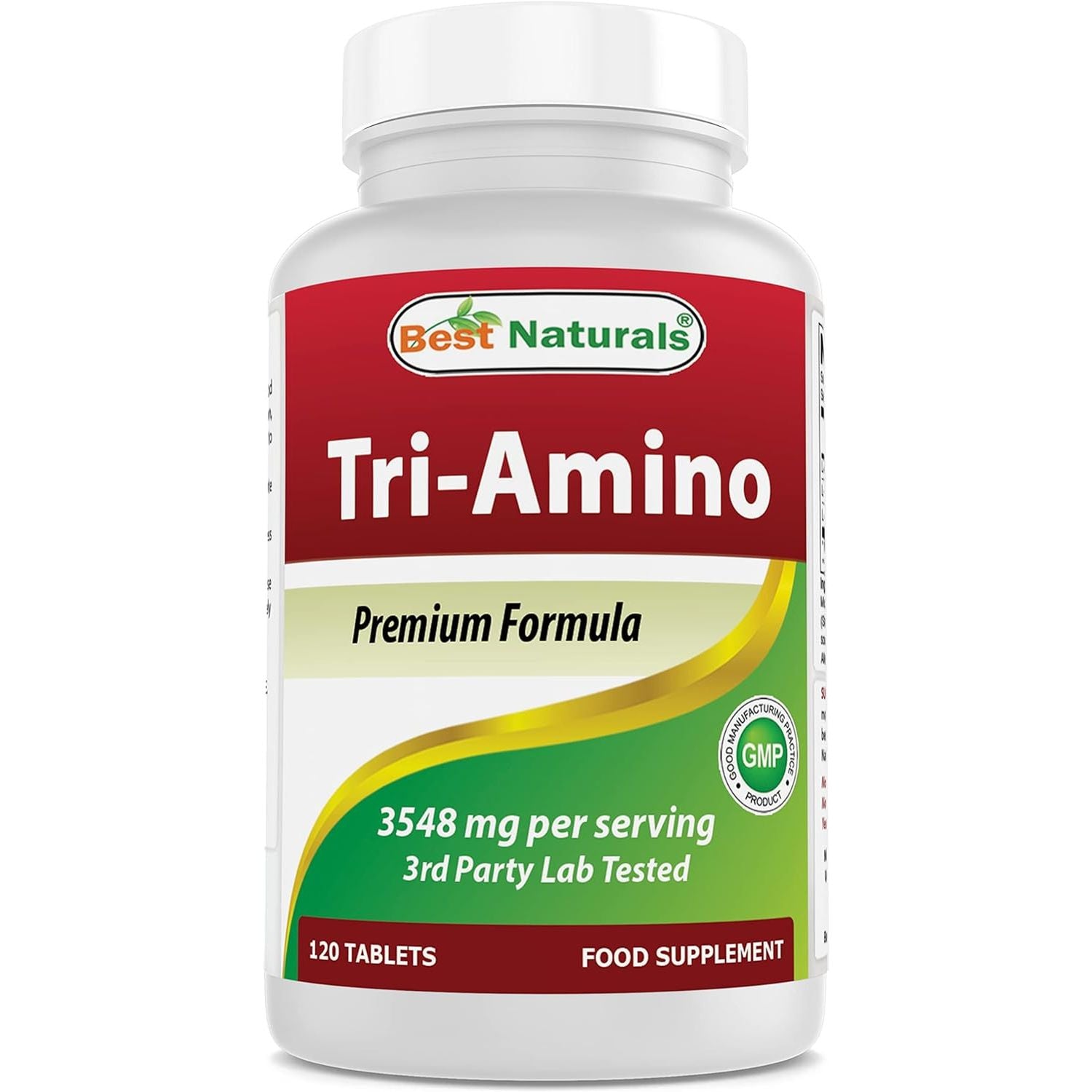 Best Naturals Tri-Amino with L-Arginine, L-Ornithine, L-Lysine 120 Tablets (120 Count (Pack of 1))