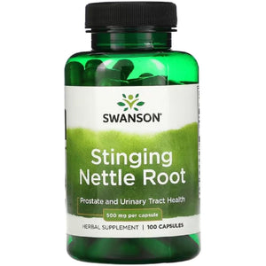 Swanson - Stinging Nettle Root | Herbal Support for Prostate and Joint Health | 500Mg Capsules - 100 Count