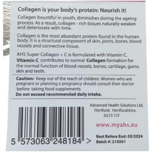 AHS Super Collagen plus C Tablets - Pack of 250 Tablets (Also 120 + 90 Counts) 3 Sizes! 6000MG per Serving with Added Vitamin C - Healthy Skin, Nails & Hair