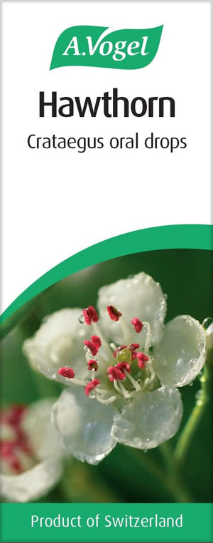 A.Vogel Hawthorn Crataegus Drops | Herbal Food Supplement | Tincture of Fresh Hawthorn Berries | Suitable for Vegans | 50Ml