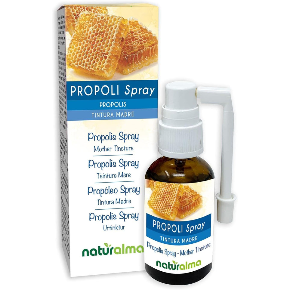 Propolis Spray (Propolis) Resin Hydroalcoholic Mother Tincture NATURALMA - Liquid Extract 30 Ml - Food Supplement