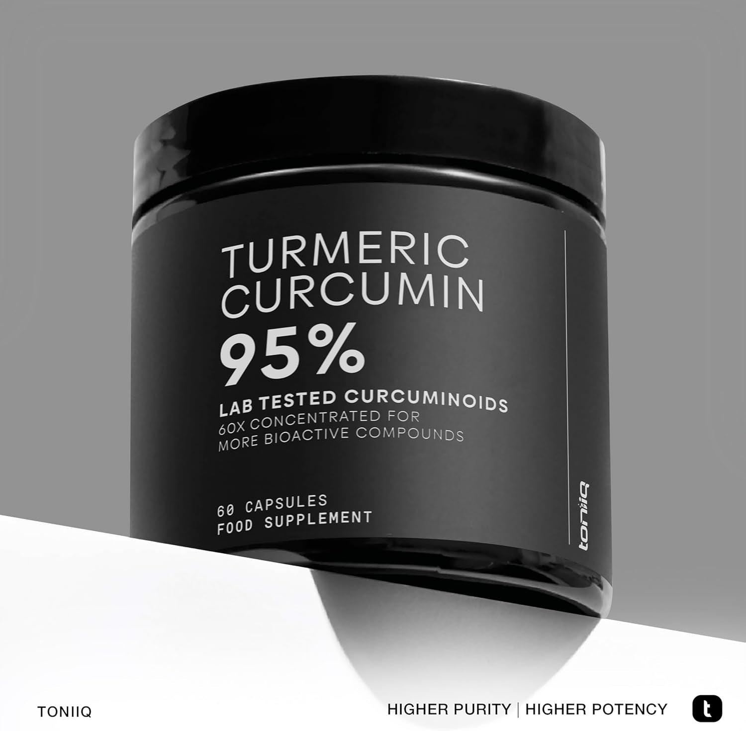 Turmeric Curcumin - Ultra High Potency 60:1 Extract with 95% Curcuminoids - 800Mg per Serving - Black Pepper & MCT Oil for Enhanced Absorption - Third-Party Lab Tested - 60 Capsules