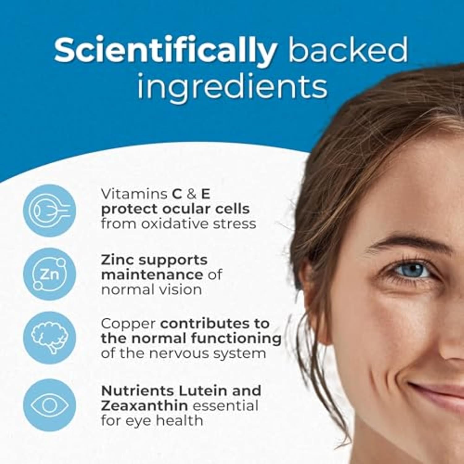 Ocubalance Eye Health Capsules – 60 Capsules | Lutein, Zeaxanthin, Zinc & Antioxidants | Vision Support Supplement for Screen Fatigue, Eye Strain & Blue Light Protection