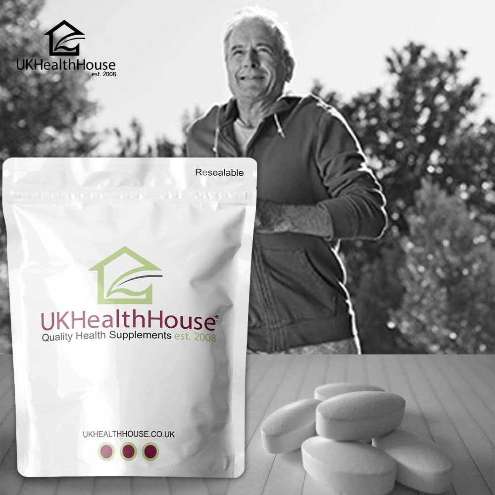 Ukhealthhouse Calcium Tablets 1000Mg (125 I.U) with Vitamin D3 - Strong Bones & Teeth UK Health House Supplements (90)