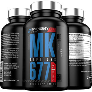 Mk-Peptides 677 100% Natural Formula HGH Supplement for Men – Muscle, Energy, Strength, High-Purity Arginine, Maca, Ashwagandha, Ornithine, Lysine, Glutamine, Glycine – 120 Vegan Capsules