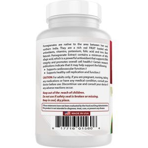 Best Naturals Pomegranate Extract 250 Mg 120 Capsules (120 Count (Pack of 1))