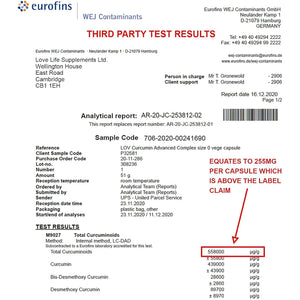 Curcumin 95 Advanced, 60 Capsules, High Strength Curcumin (The Active Component of Turmeric) with 95% Curcuminoids + Bioperine® (Black Pepper Extract), Vitamin D, Tomato and Ginger Root, GMP Approved
