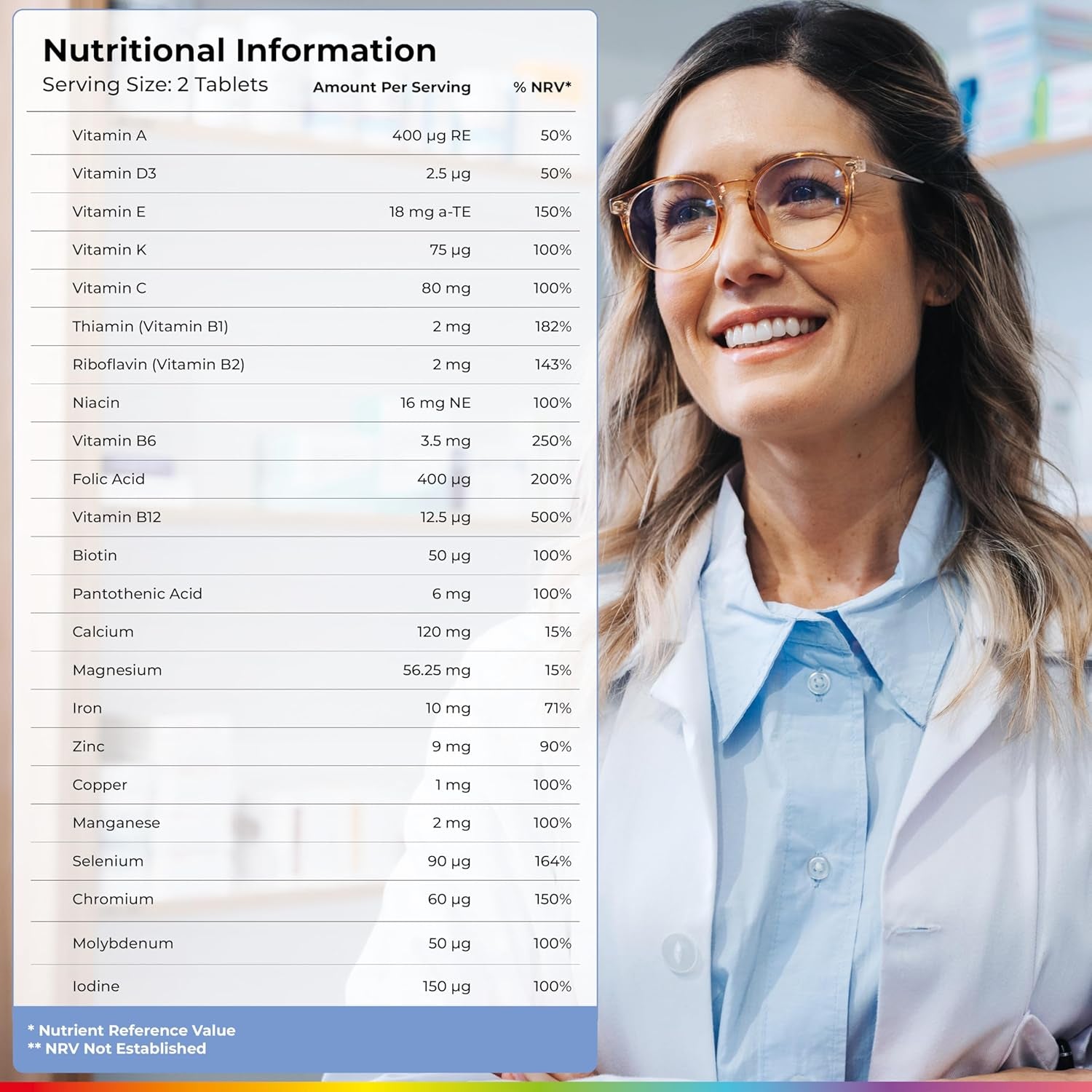 Health & Her Multivitamin for Women with Monthly Natural Cycles - Supplements for Women - Nutrition and Wellbeing Support for Menstrual Cycle - 1 Month Supply, 60 Tablets - Vegan & Gluten Free