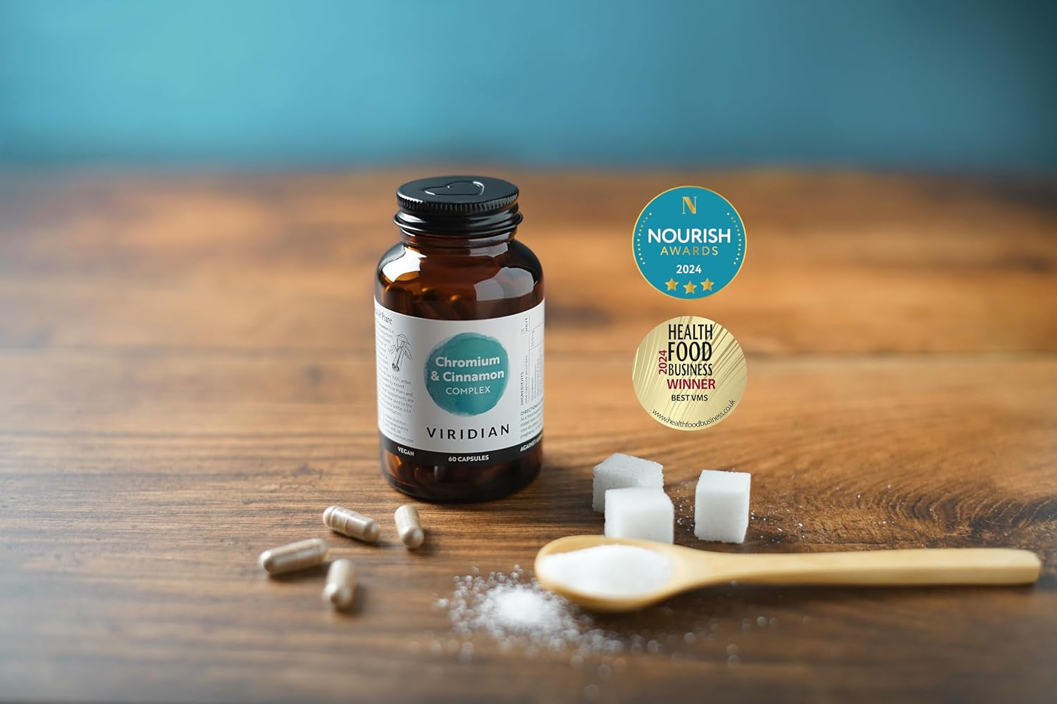 Viridian Chromium & Cinnamon Complex - 60 Capsules