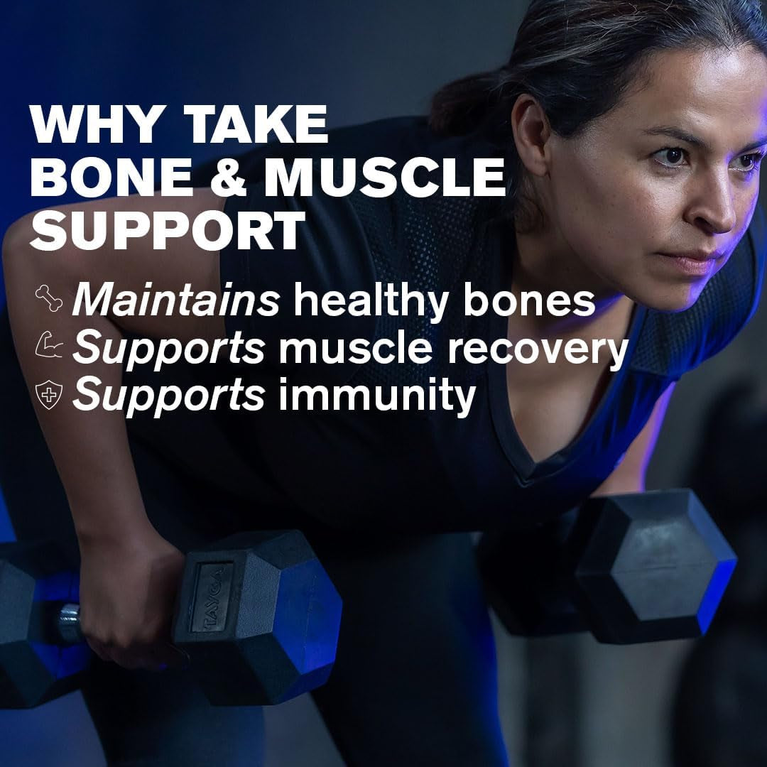 Bone & Muscle Support | Includes Calcium (Bisglycinate) 160Mg, Magnesium (Citrate) 150Mg, Vitamin K2 100Μg, Vitamin D3 25Μg (1000IU) | 60 Vegan Capsules | Two-A-Day | DR.VEGAN