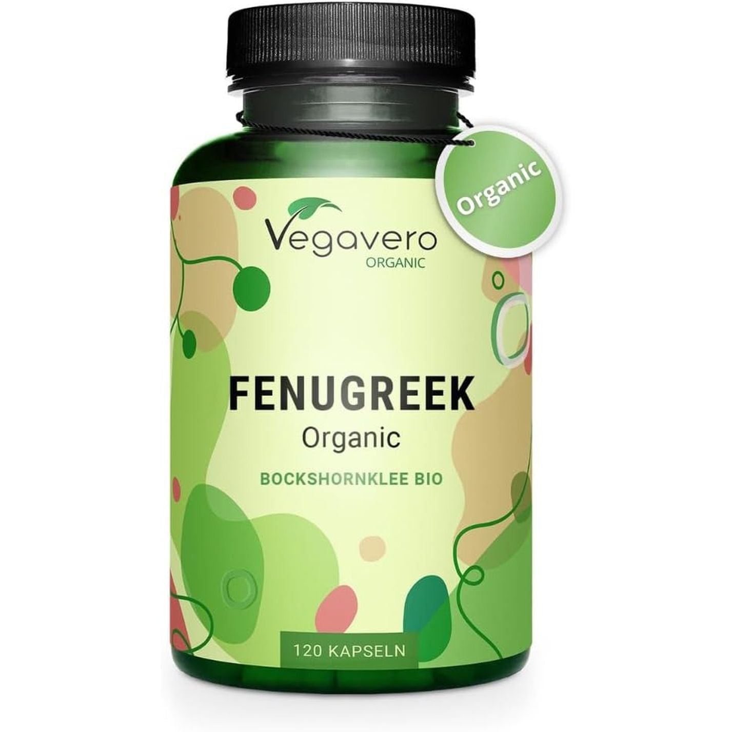 Vegavero Organic Fenugreek High Strength 2900 Mg | Lactation Supplement | 4:1 Extract and Powder | 120 Capsules | Vegan