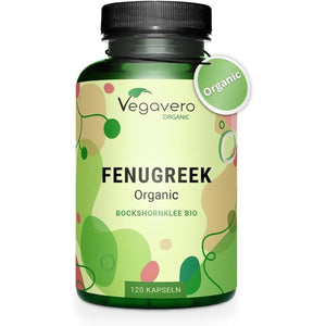 Vegavero Organic Fenugreek High Strength 2900 Mg | Lactation Supplement | 4:1 Extract and Powder | 120 Capsules | Vegan