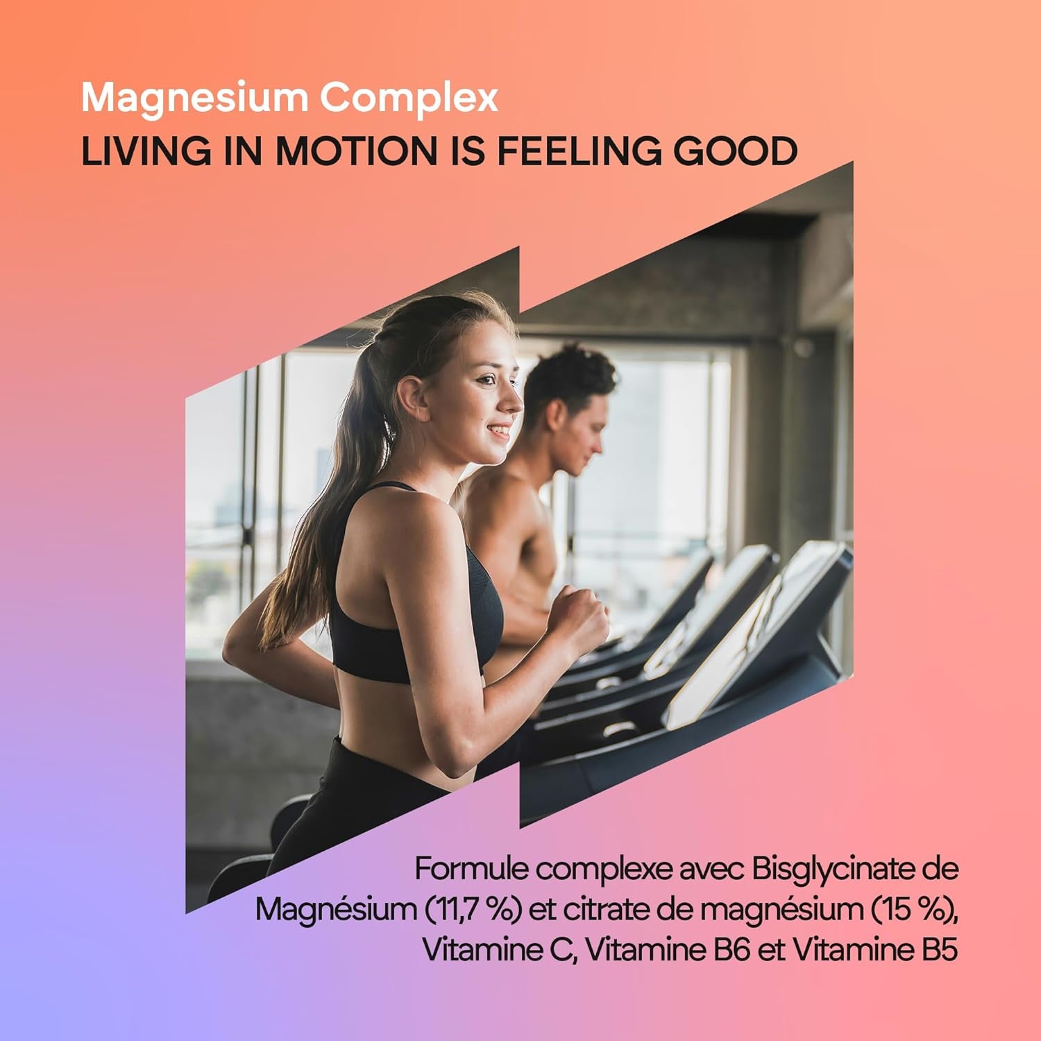 Magnesium Glycinate Complex - 2145Mg Bisglycinate + Citrate Magnesium Supplements - Vitamins C B5 B6 - High Strength - 120 Capsules Nutralie