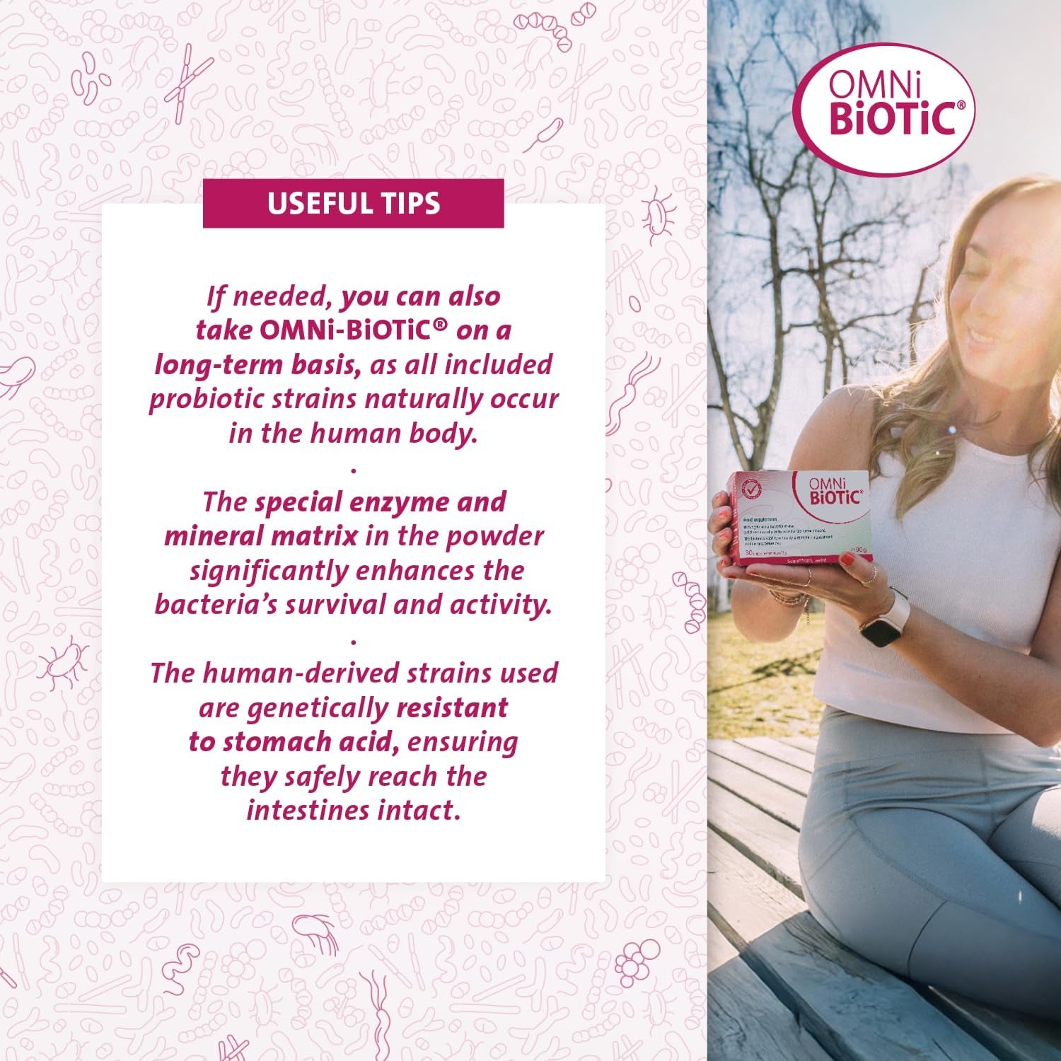 Omni Biotic PANDA | 30 Sachets (90 G) | a Good Start for Mother and Child | Use during Pregnancy and from Birth Onwards for Babies | Powder | Vegan | Gluten-Free | Lactose-Free | Halal | for Daily Use