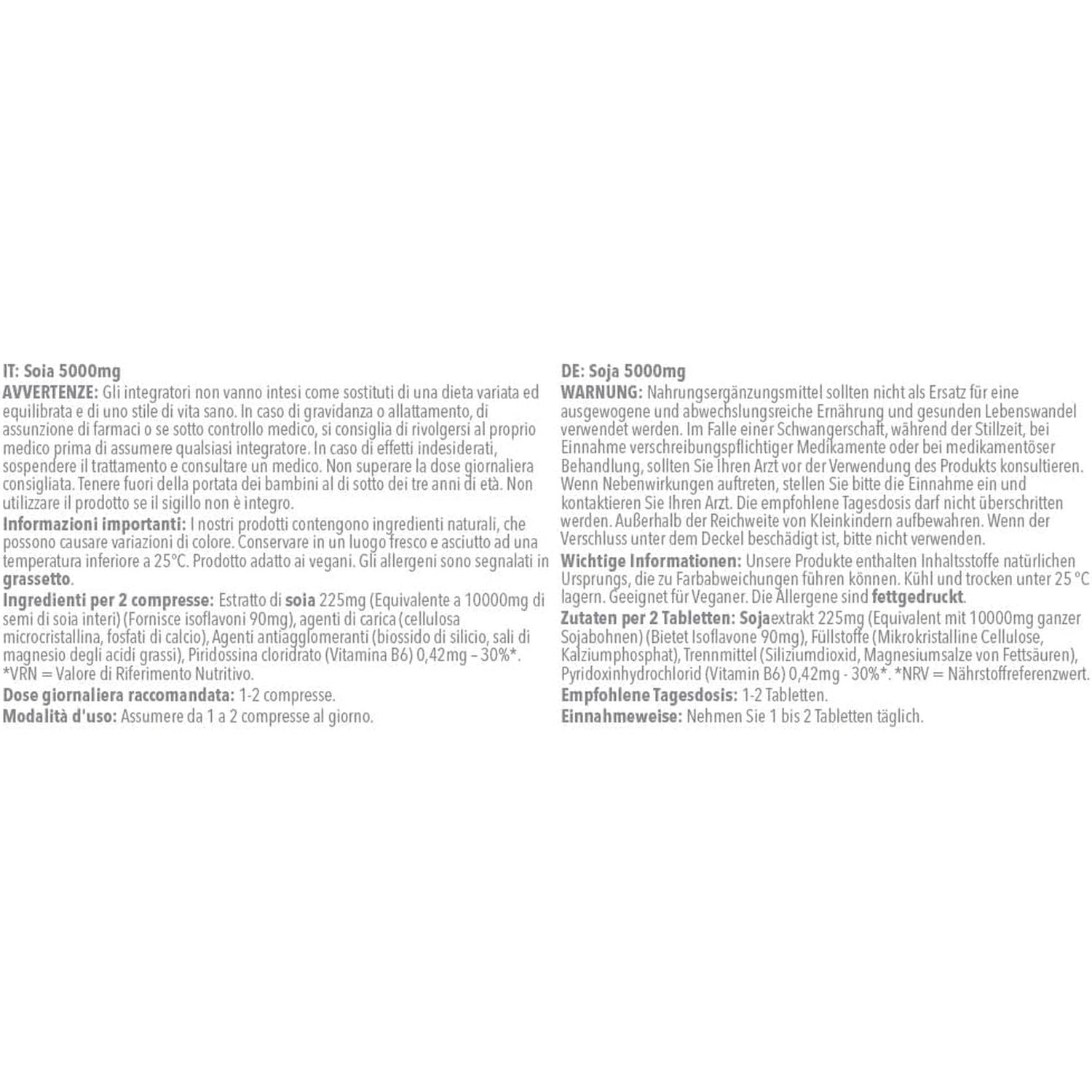 SOYA Isoflavones 5000Mg | Supports Hormonal Balance with Vitamin B6 | Potent Daily Formula | Vegan and Vegetarian Friendly | 120 Tablets = 2 Months' Supply | Manufactured in the UK