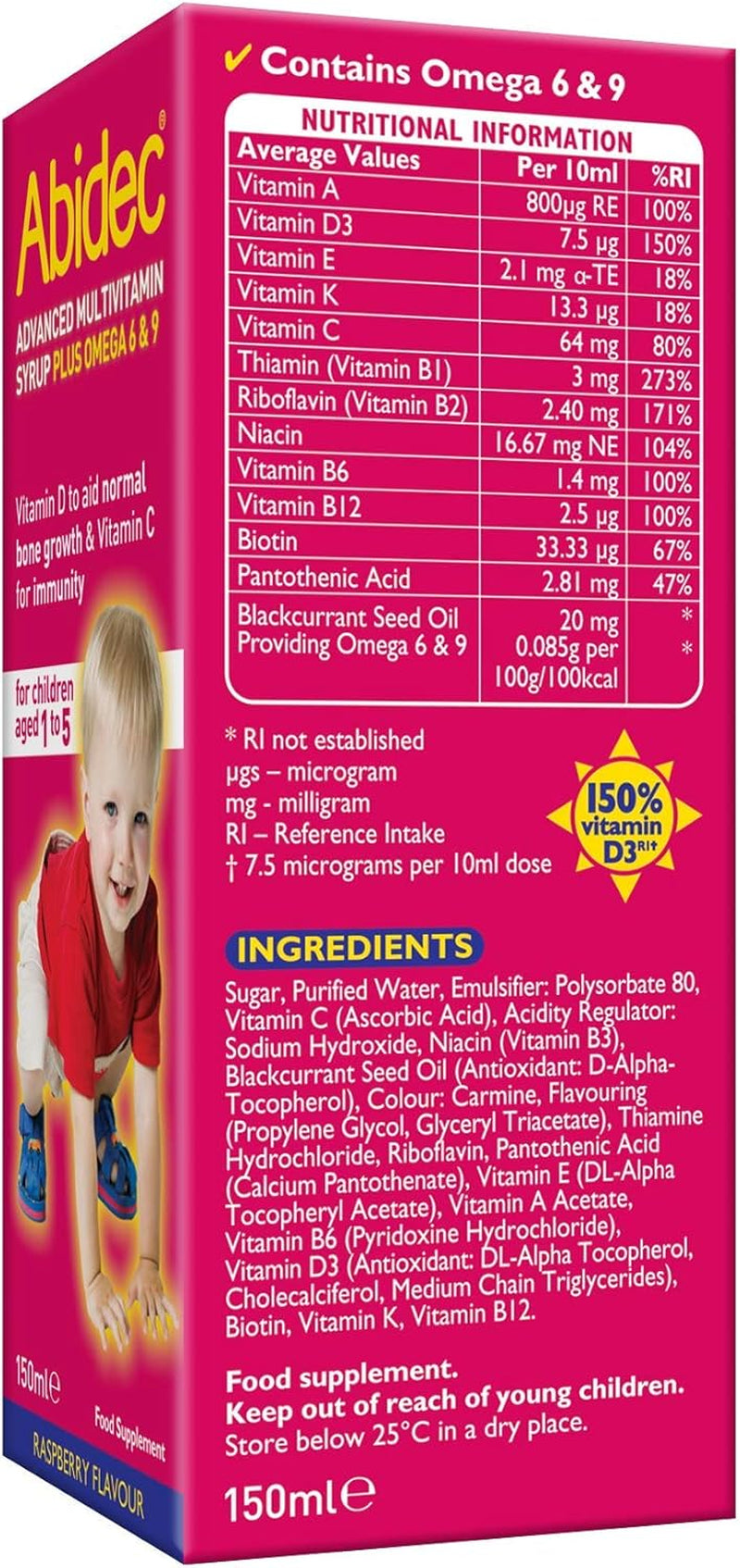 Abidec HEALTH_PERSONAL_CARE, Black, 150 Ml (Pack of 1)