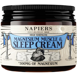 Napiers High-Strength Magnesium Muscle & Sleep Cream - 500Mg Zechstein Magnesium per 5Ml, Lavender & Ylang Ylang, Moisturising Peach Kernel Oil - 100Ml