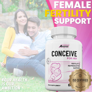 Conceive for Her 60 Capsules Women'S Fertility Supplement - Vitamins & Minerals plus Key Nutrients