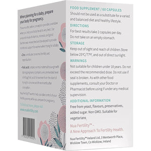 Nua Fertility, Nuabiome Women - a Unique Formula of Vitamins, Minerals and Live Bacteria for Women Trying to Conceive - 60 Capsules (1 Month Supply)