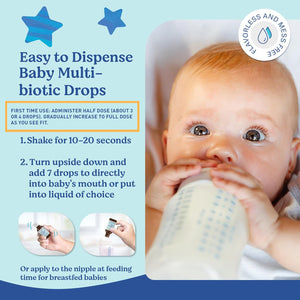 Lovebug Award Winning USDA Organic Multi Biotics for Infants & Babies | Multi-Strain 5 Billion CFU | Liquid Drops| with Added Vitamin D| | Ages 0-24 Months