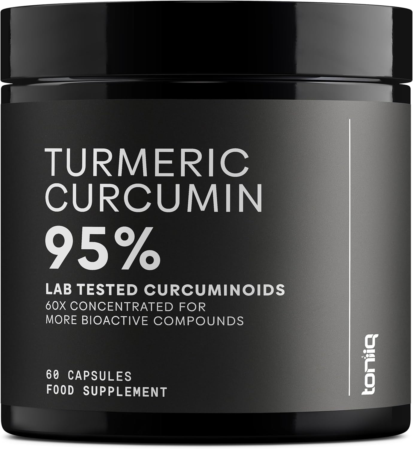 Turmeric Curcumin - Ultra High Potency 60:1 Extract with 95% Curcuminoids - 800Mg per Serving - Black Pepper & MCT Oil for Enhanced Absorption - Third-Party Lab Tested - 60 Capsules