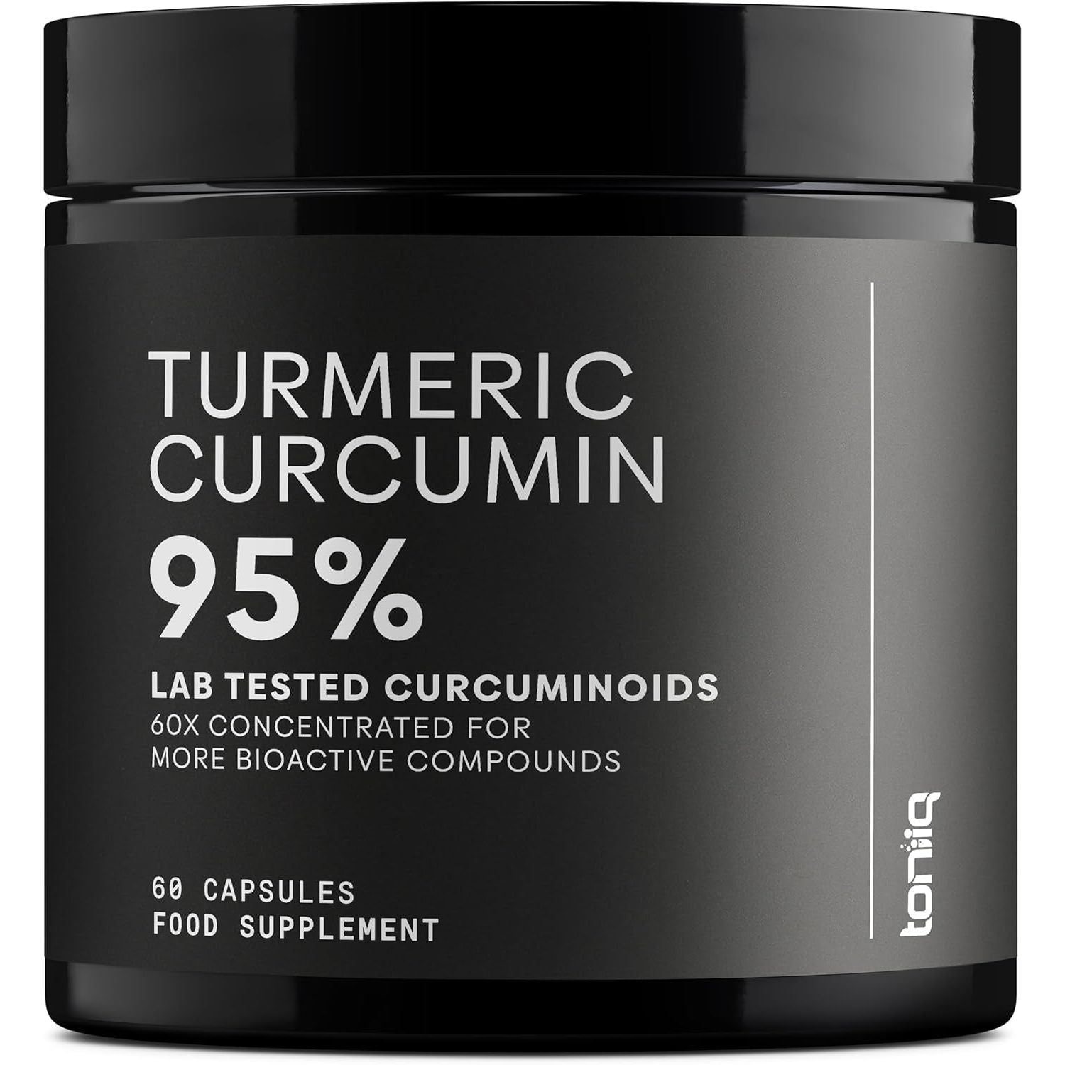 Turmeric Curcumin - Ultra High Potency 60:1 Extract with 95% Curcuminoids - 800Mg per Serving - Black Pepper & MCT Oil for Enhanced Absorption - Third-Party Lab Tested - 60 Capsules
