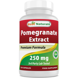 Best Naturals Pomegranate Extract 250 Mg 120 Capsules (120 Count (Pack of 1))