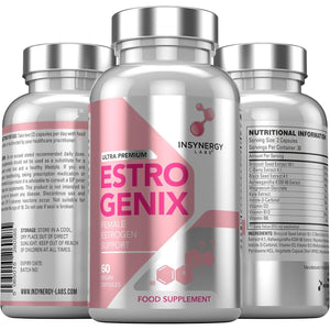 Estrogenix – Estrogen Tablets for Women (Highest Dosage in UK) Hormone Balance Supplement, Estrogen Booster Pills 60 Vegan Capsules