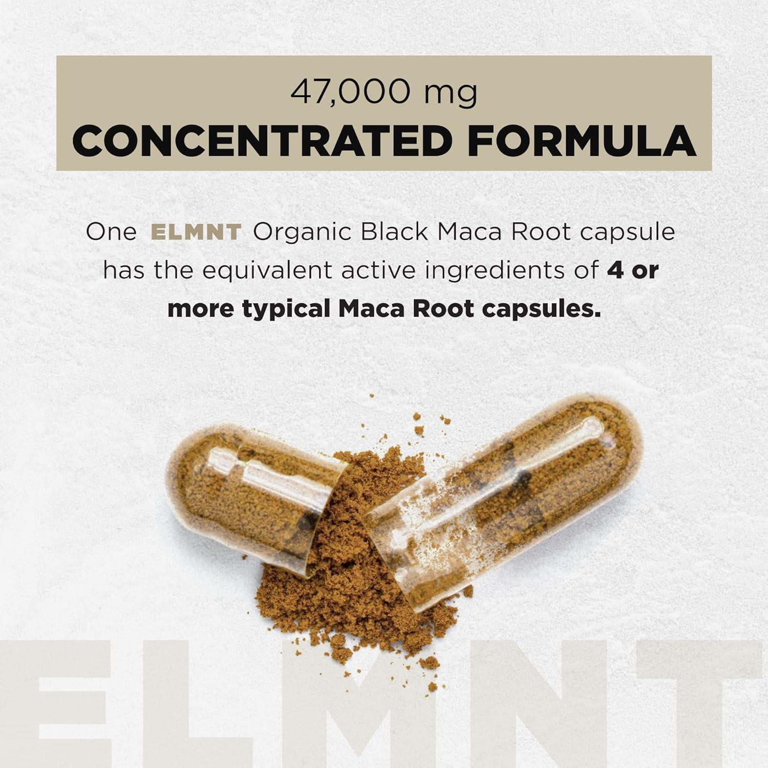 Organic Black Maca Root 40,000Mg  40X Strength Supplement for Men