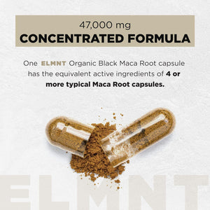 Organic Black Maca Root 40,000Mg  40X Strength Supplement for Men
