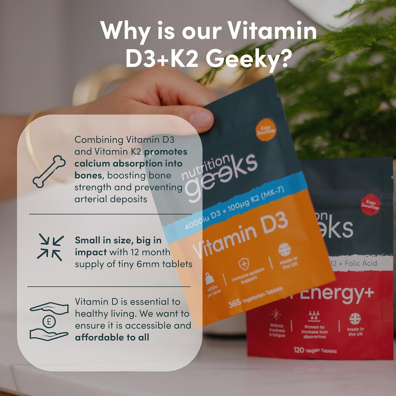 Vitamin D3 4000 Iu & Vitamin K2 MK7 100Μg - 1 Year Supply