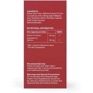 Natroceutics Saffron Bioactive 30 Vegan Capsules| Affron Extract | Tested Purity | Assured Content with 3.5% Lepticrosalides| Organically Produced