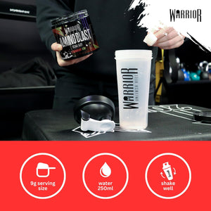 Warrior Amino Blast 270G – BCAA Powder – Branched Chain Amino Acids Supplement, Intra Workout & Recovery, Energy Drink – 30 Servings (Strawberry Kiwi)