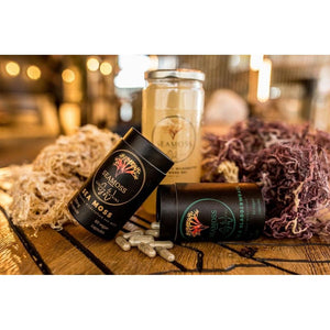 Sea Moss Capsules (1000Mg per Day) | 60 Vegan Capsules | Wildcrafted from Grenada (Also Known as Irish Moss) | Non GMO | Dr Sebi Approved (Sea Moss & Bladderwrack)