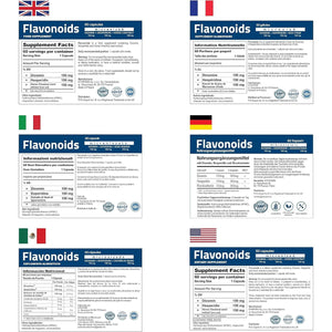 Flavonoids Supplement- Micronised Diosmin Hesperidin Horse Chestnut (Aescin)- Antioxidant Polyphenols for Healthy Circulation, Vein Support, Lymphatic Drainage & Inflammatory Response- Vegan GMP ISO