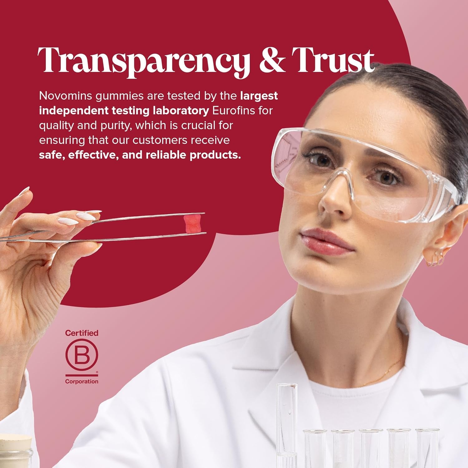 Kids Iron Gummies – Supplements for Energy & Immune System – 1 Month Supply - Alternative to Iron Tablets - Novomins