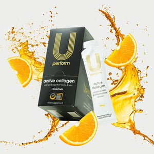 U Perform - Sports Muscle Recovery Supplement - High Protein Liquid Collagen Drink - Great for Joints Repair - Citrus Tasting and Natural Ingredients Based (8000Mg) (14 Sachets)