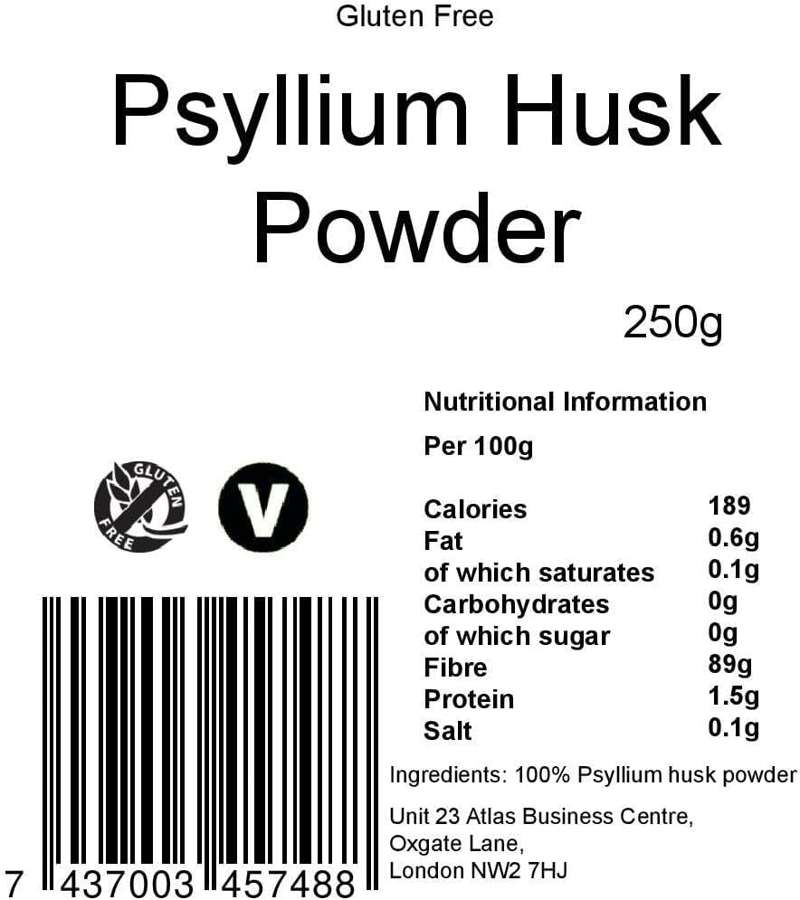 Yourhealthstore Psyllium Husk Powder 250G, Extra High Purity, Non Contaminated, No Pesticides, Fine Powder, Gluten Free, Vegan, (Recyclable Pouch)