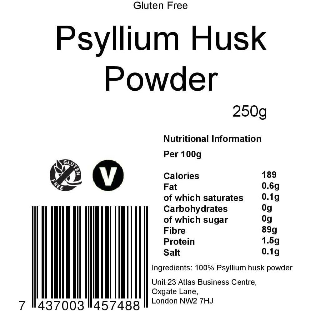 Yourhealthstore Psyllium Husk Powder 250G, Extra High Purity, Non Contaminated, No Pesticides, Fine Powder, Gluten Free, Vegan, (Recyclable Pouch)