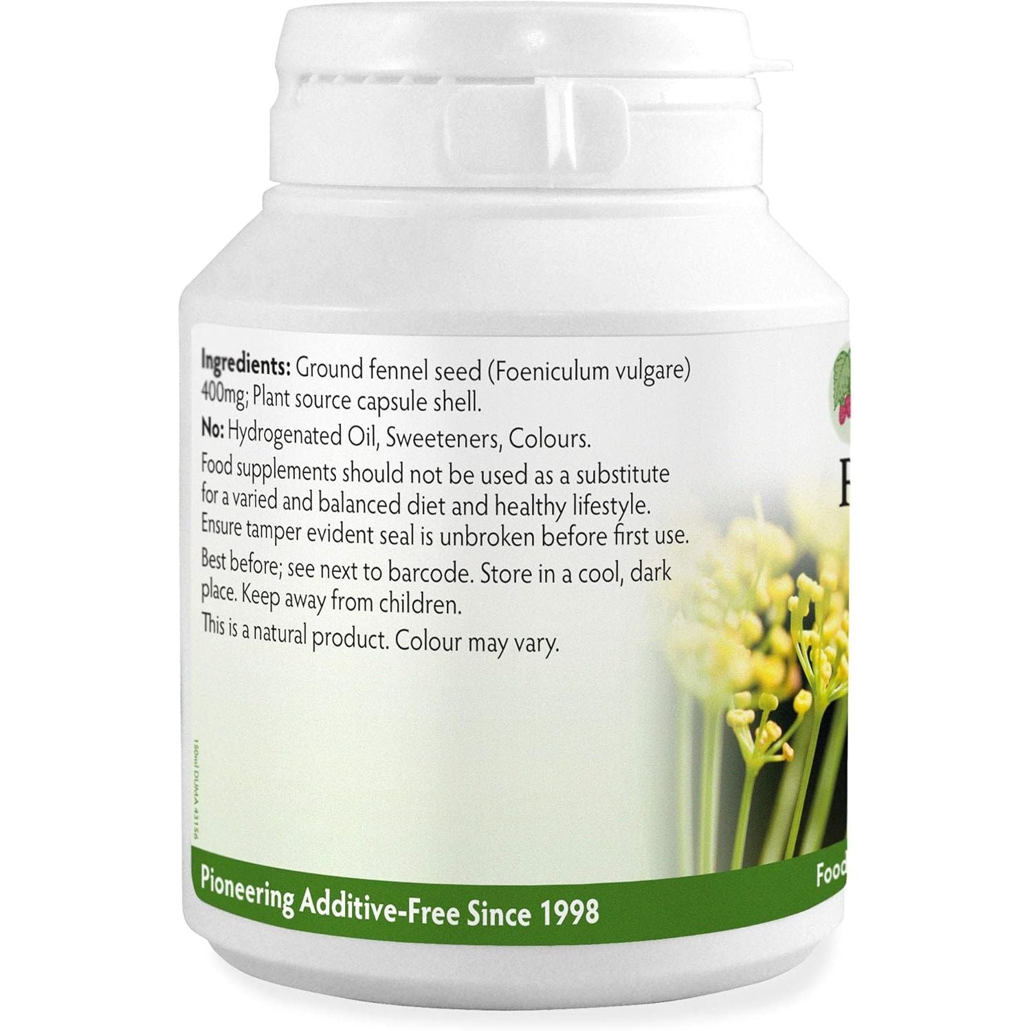 Fennel Seed 400Mg X 90 Capsules (100% Additive Free Supplements)
