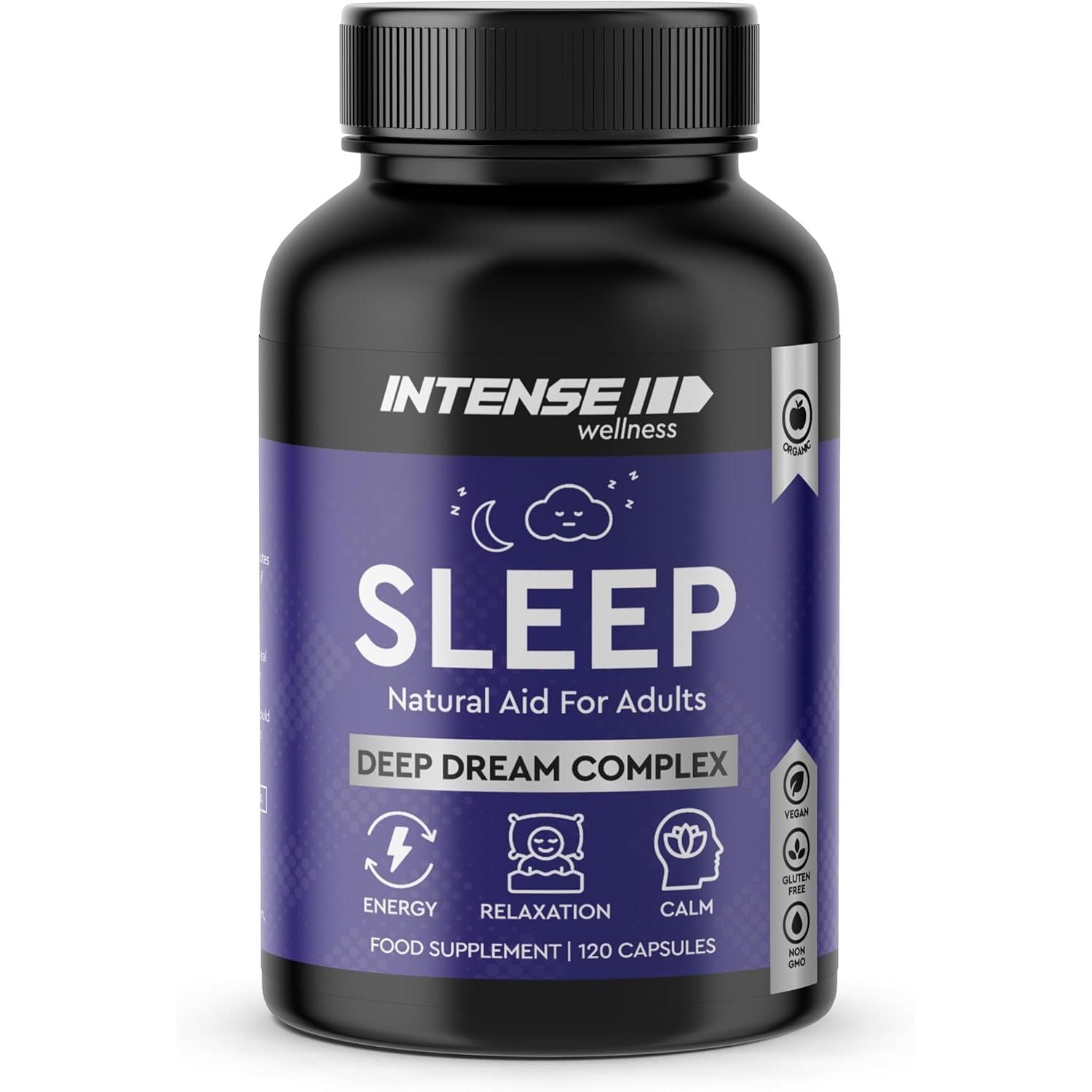 Natural Night Complex – Melatonin Substitute with Valerian, Lemon Balm, Magnesium & Chamomile – Botanical Sleep Blend for Relaxation – Vegan-Friendly Evening Supplement – 120 Capsules