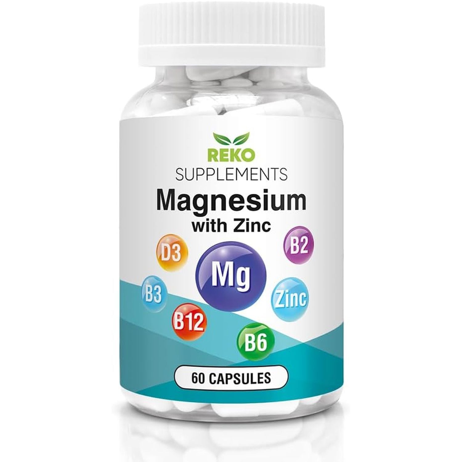 Magnesium Complex 7-In-1 With, Zinc, Vitamin B12 High Strength, Vitamin B6, B2 Riboflavin, B3 Niacin – Vitamin D3 – Muscle, Bone Health, Tiredness, Sleep Supplements, Vegan Capsules