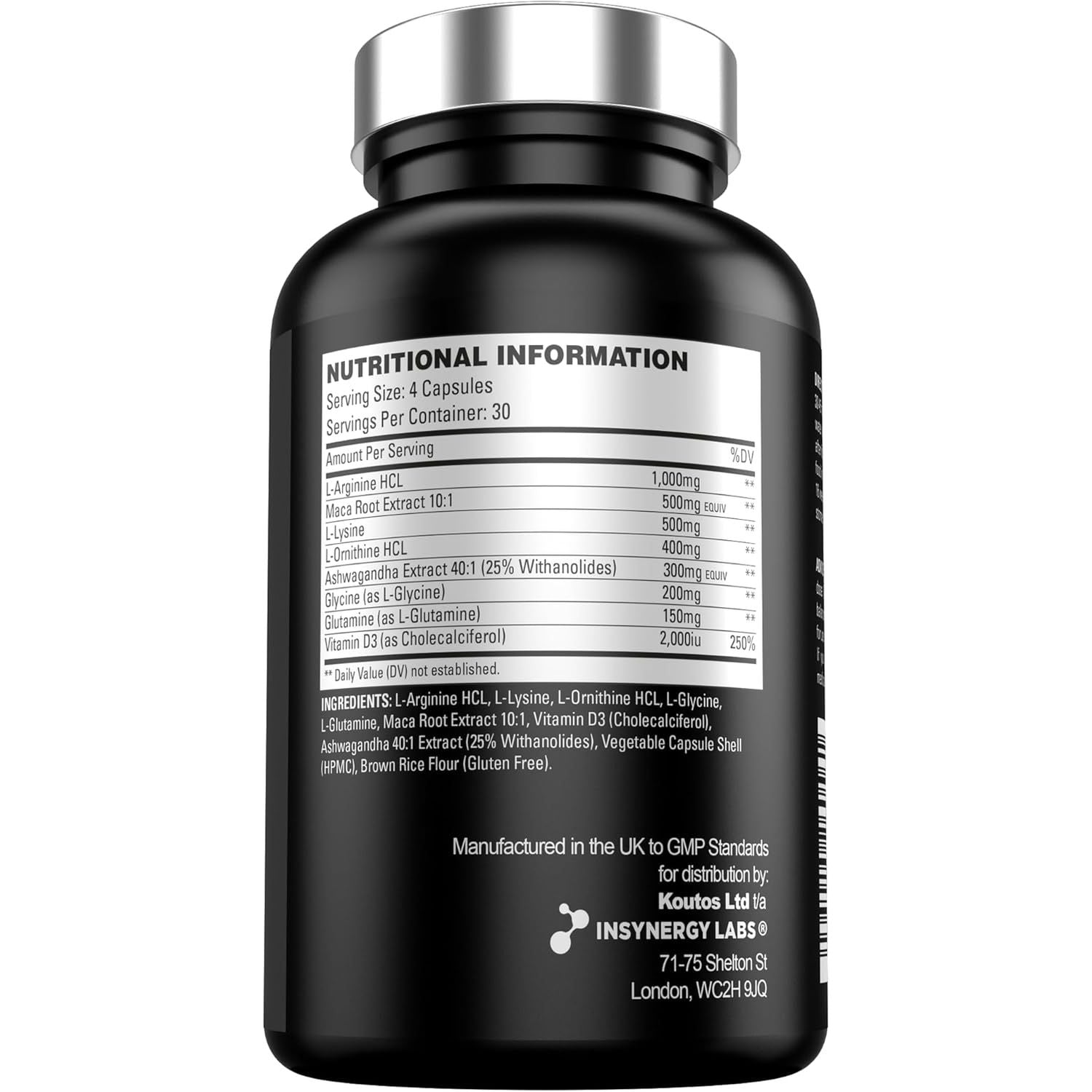 Mk-Peptides 677 100% Natural Formula HGH Supplement for Men – Muscle, Energy, Strength, High-Purity Arginine, Maca, Ashwagandha, Ornithine, Lysine, Glutamine, Glycine – 120 Vegan Capsules