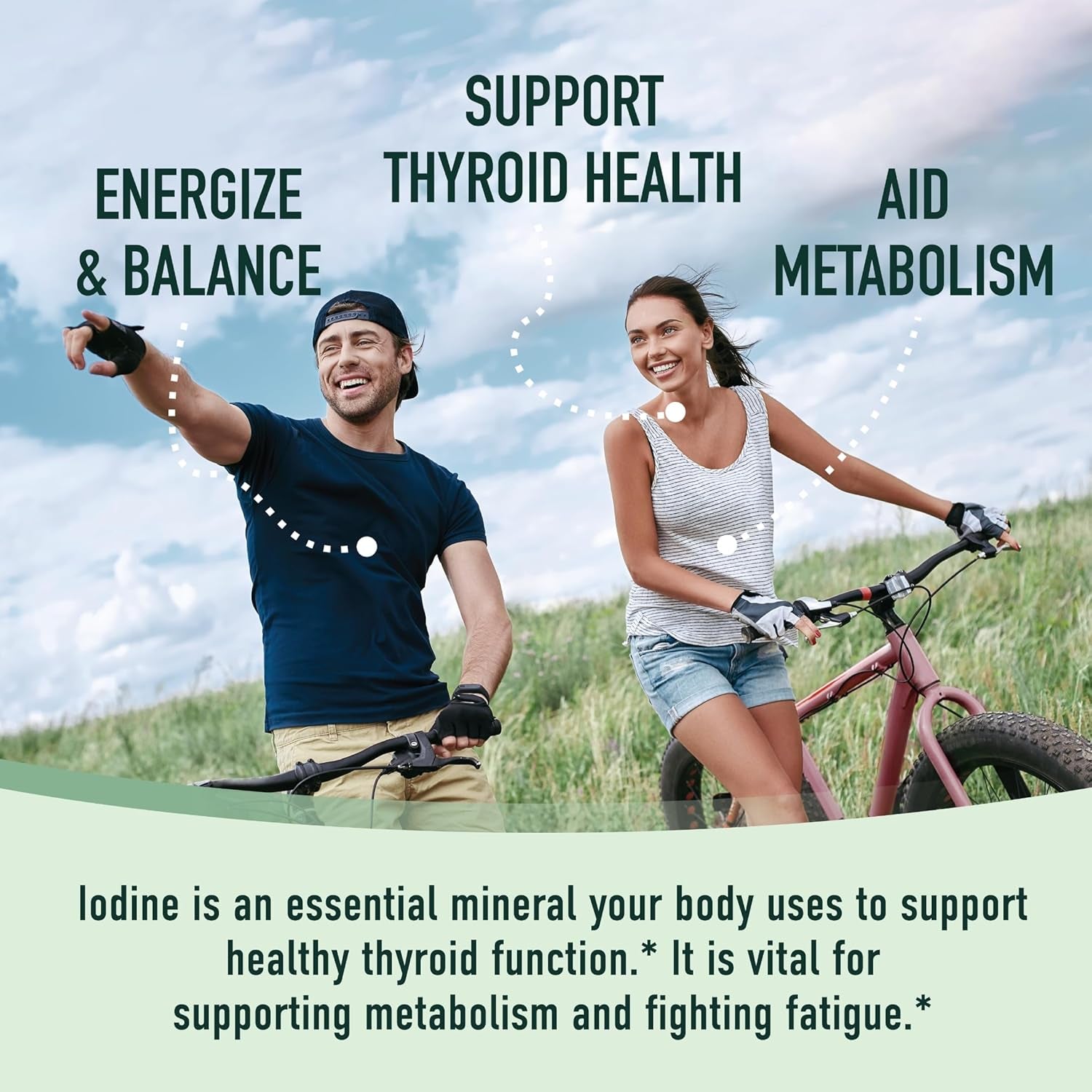 Liquid Nascent Iodine Drops | Iodine Supplement for Thyroid, Energy & Metabolism Support | 2 Fl Oz | 500 Servings | Non-Gmo, Vegan, Third-Party Tested, Highly Absorbable | 1100 Mcg per Serving