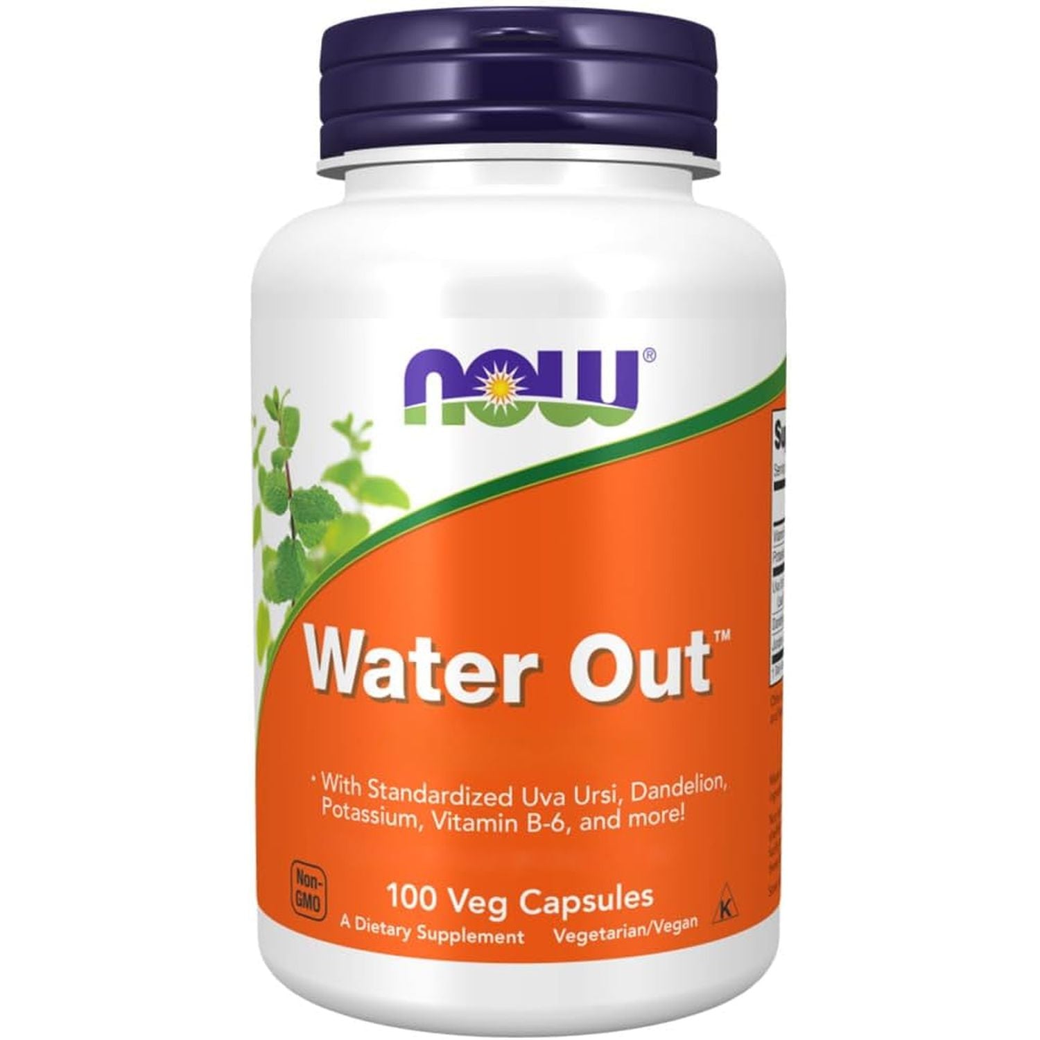 Now Foods, Water Out, 100 Vegan Capsules, Lab-Tested, Vitamin B6, Minerals, Vegetable, Gluten Free, Soy Free, Vegetarian