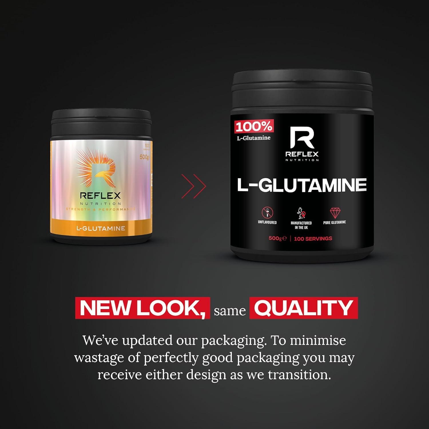 Reflex Nutrition L-Glutamine Supplement (500G)