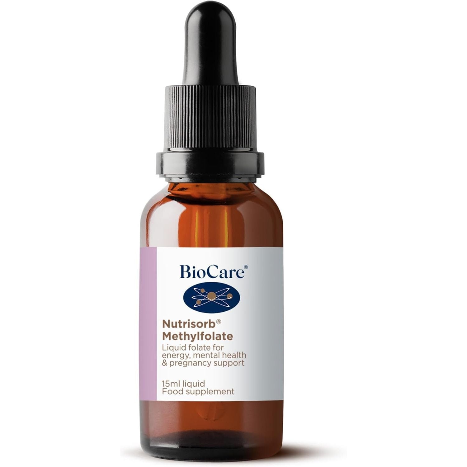 Biocare Nutrisorb Methylfolate | High Potency Liquid Folate | Immunity, Energy, Methylation & Pregnancy Support - 15Ml