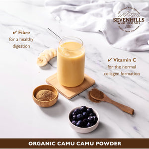 Sevenhills Wholefoods Organic Camu Camu Fruit Powder 250G, Natural Vitamin C