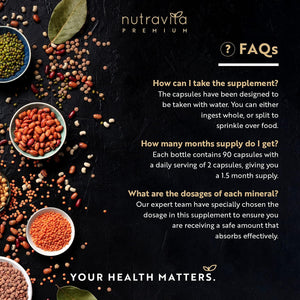 Premium Multi Collagen Protein Capsules with Type I, II, III - Includes Hydrolysed Grass Fed Bovine Collagen, Marine Collagen, Hyaluronic Acid, Turmeric - 90 Capsules - Made in the UK by Nutravita